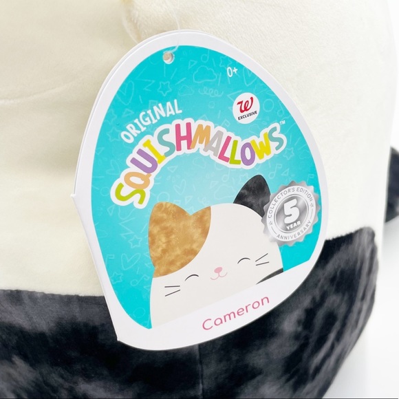 NEW Squishmallows Official Kellytoy 16 Inch Cameron the Cat Tie Dye Soft Plush - Picture 4 of 8